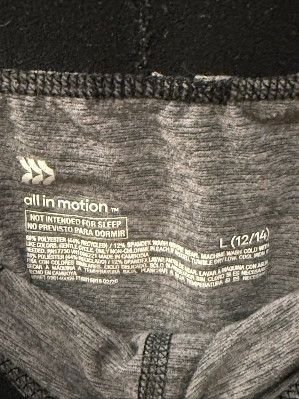 all in motion Boys Gray Long Sleeve Thermal Pajama Set